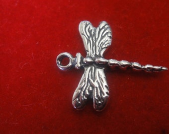 925 sterling silver oxidized dragonfly, silver dragon fly, dragonfly charm , charm, silver charms, dragonfly 1 pc, sterling silver dragonfly