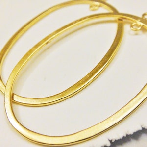 2pc. Vermeil 18k Gold Over 925 Sterling Silver Large Oval - Etsy