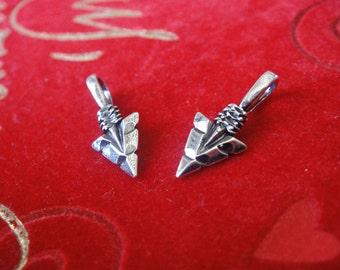 925 sterling silver oxidized Arrow charm, pendant 1 pc., silver arrow, arrow, arrowhead, arrow charm