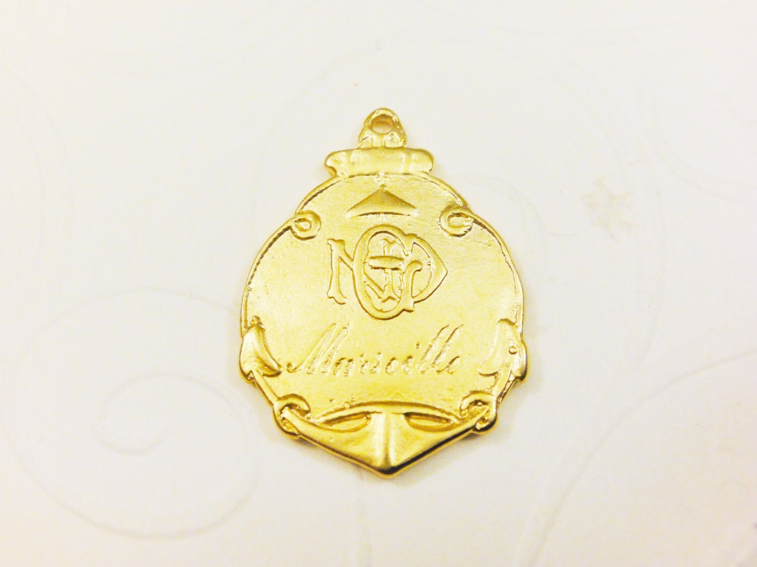 Vermeil, 18k Gold Over 925 Sterling Silver Religious Medal Holy Virgin ...