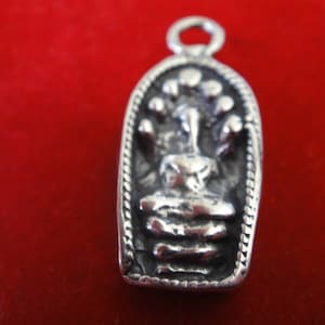 925 Sterling Silver oxidized BUDDHA , Beautiful Spiritual Holy Meditation Finding, Pendant , Silver buddha, buddha, sterling silver buddha