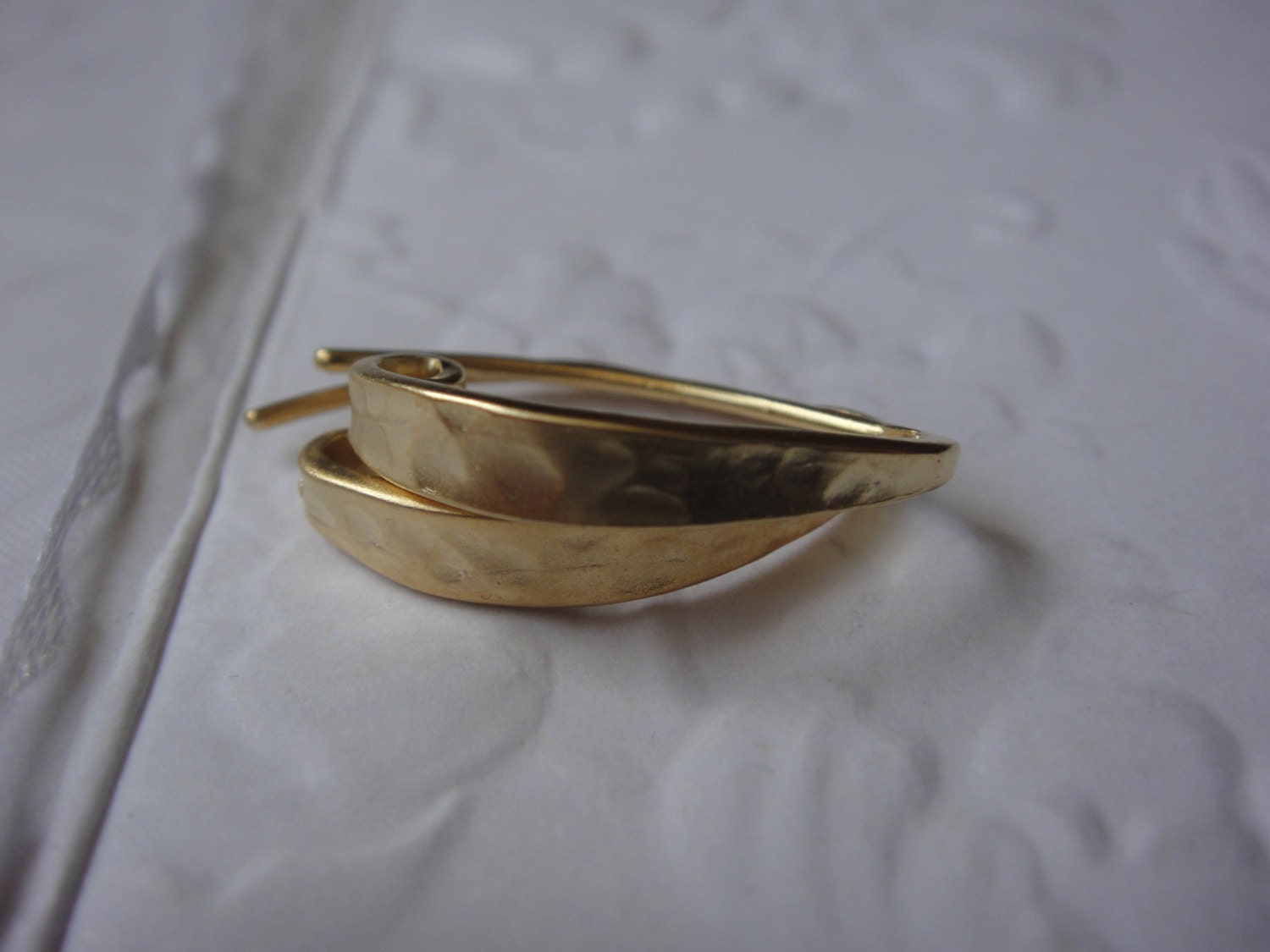 2 Pc. Vermeil 18k Gold Over 925 Sterling Silver Flattened - Etsy