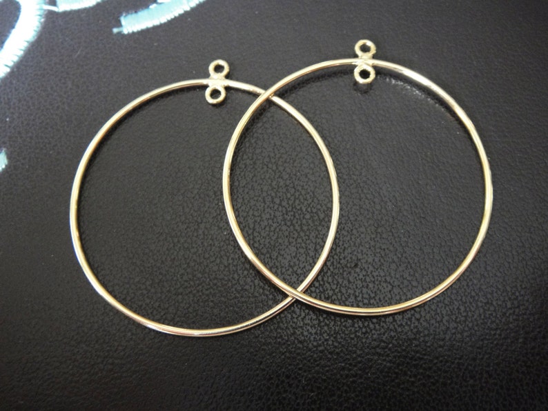 vermeil earring circle earring finding earring finding earring component 2PC vermeil 925 sterling silver earring finding component