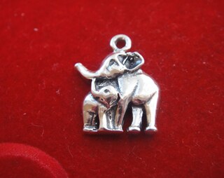 Collana Mamma E Bambino Elefante In Argento Sterling 925 – Gioiello Sentimentale Per Amanti Degli Elefanti, Regalo Per La Festa Della Mamma