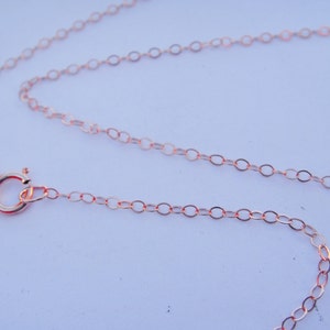 14 K Rose  gold filled 20&quot; long chain, Rose gold filled chain, finished chain
