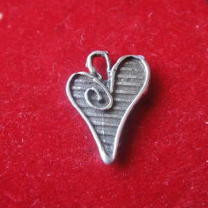 925 sterling silver oxidized heart , silver heart charm, silver heart, heart, heart charm, sterling silver heart charm, silver heart, heart