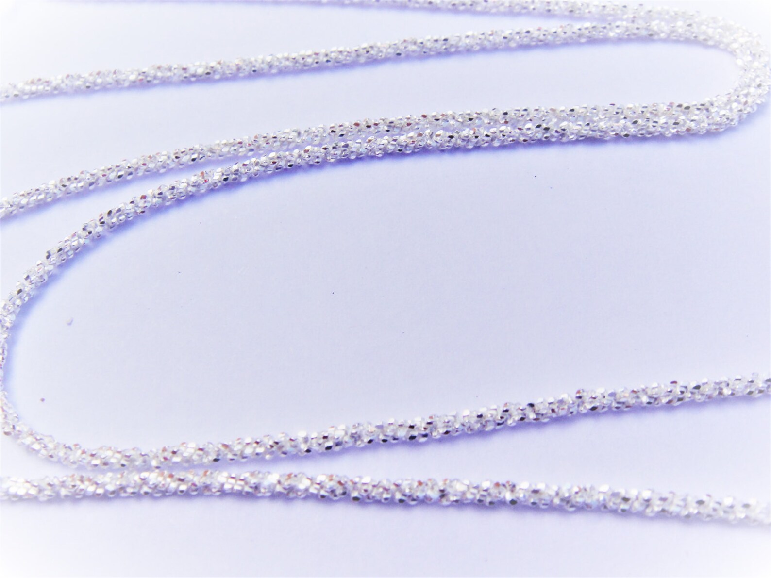 18 inch diamond cut rope chain Clearance