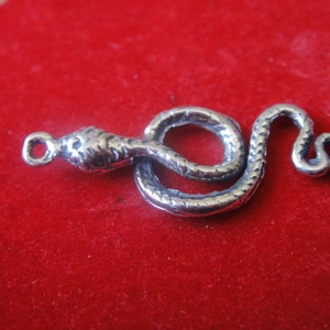 925 Sterling Silber Schlangencharme,Zwischenstück