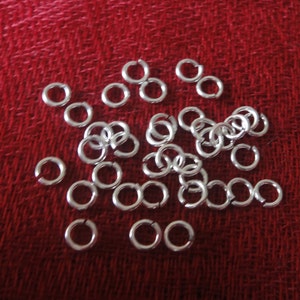 20 pcs -5mm 925 sterling silver (18 Gauge) Open Jump Rings, silver jump rings, jump rings, silver jump rings, jump rings, open jump rings