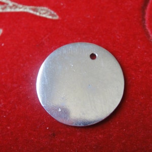 Dischi vuoti in argento sterling 925 - Etichette per stampaggio 925, disco rotondo vuoto, disco vuoto, ciondolo vuoto, disco rotondo vuoto, disco d&#39;argento, disco vuoto