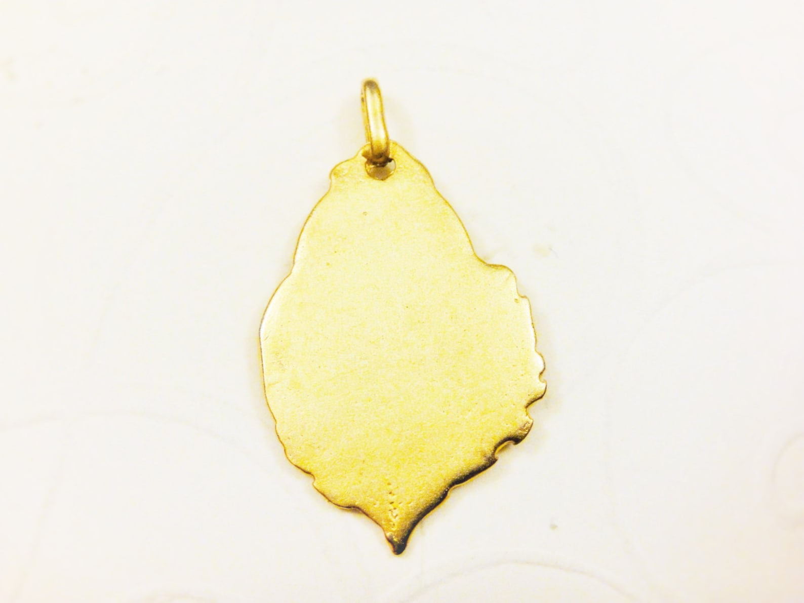 Vermeil, 18k Gold Over 925 Sterling Silver Virgin Mary Pendant, Matte ...