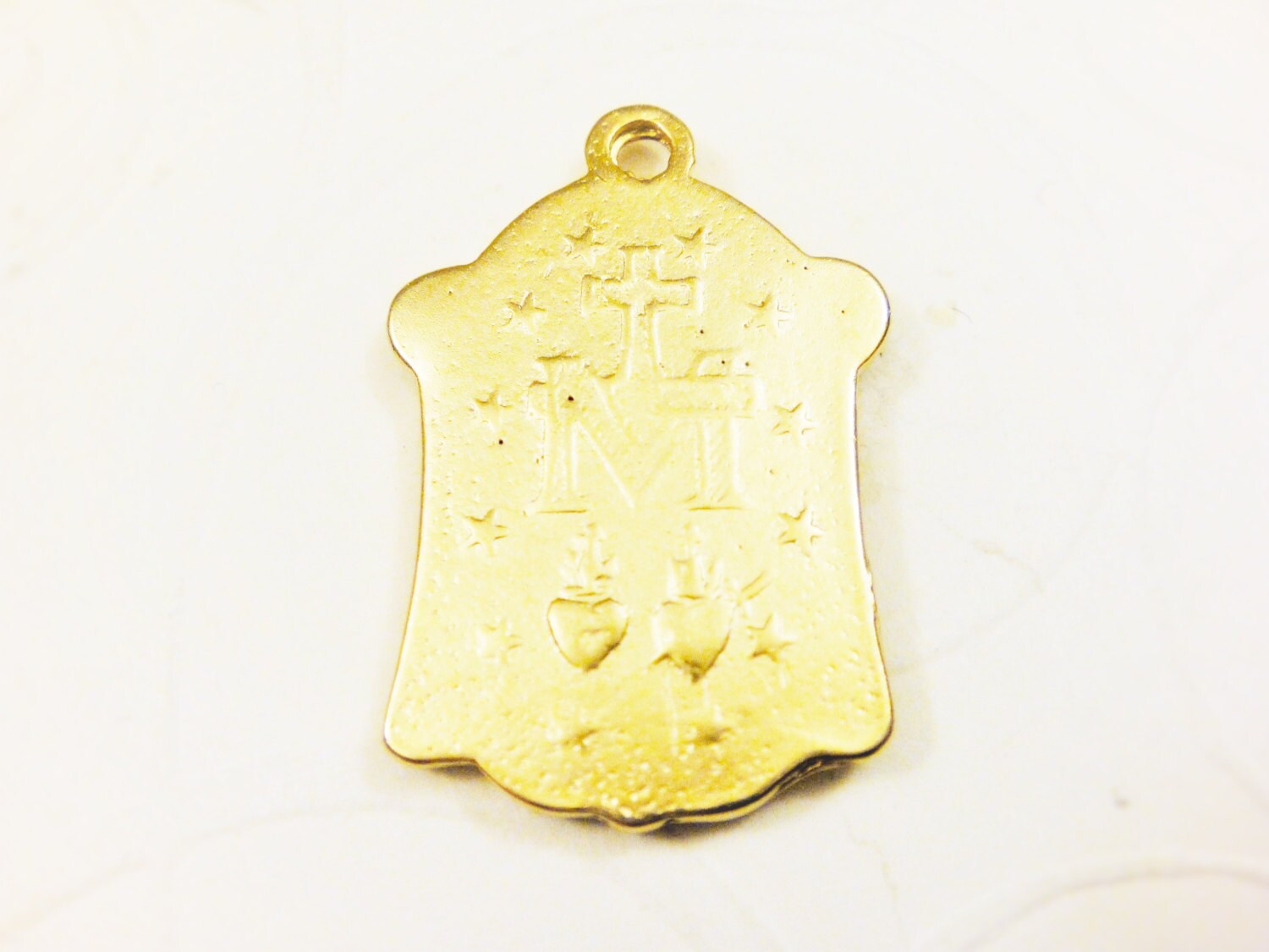 Vermeil, 18k Gold Over 925 Sterling Silver Virgin Mary Medal, Pendant ...