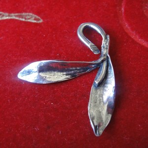 925 sterling silver oxidized leaf charm or pendant, silver large leavs charm, sterling silver leaf charm, silver leaf, nature charm, leaf