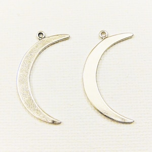 925 sterling silver moon charm, silver crescent moon, silver moon, half moon charm, silver moon, sterling silver half moon, sun, moon charm