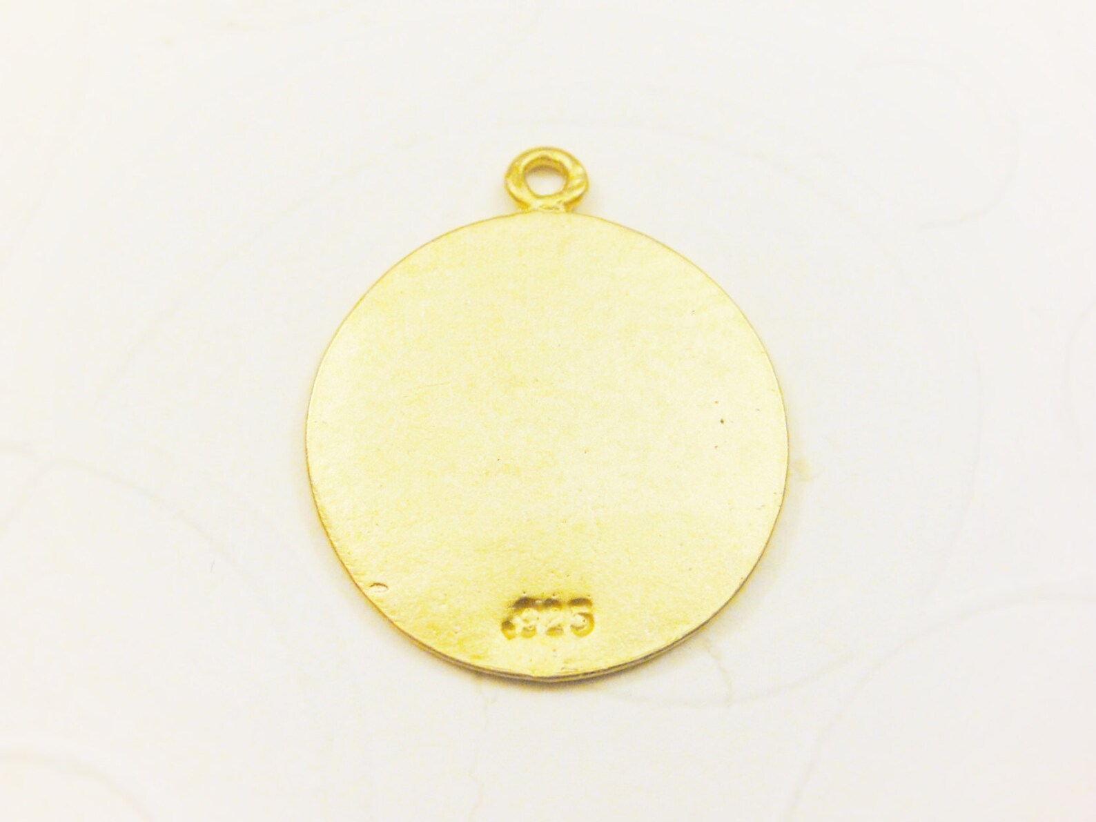 Vermeil, 18k Gold Over 925 Sterling Silver Pendant With Cross, Matte ...