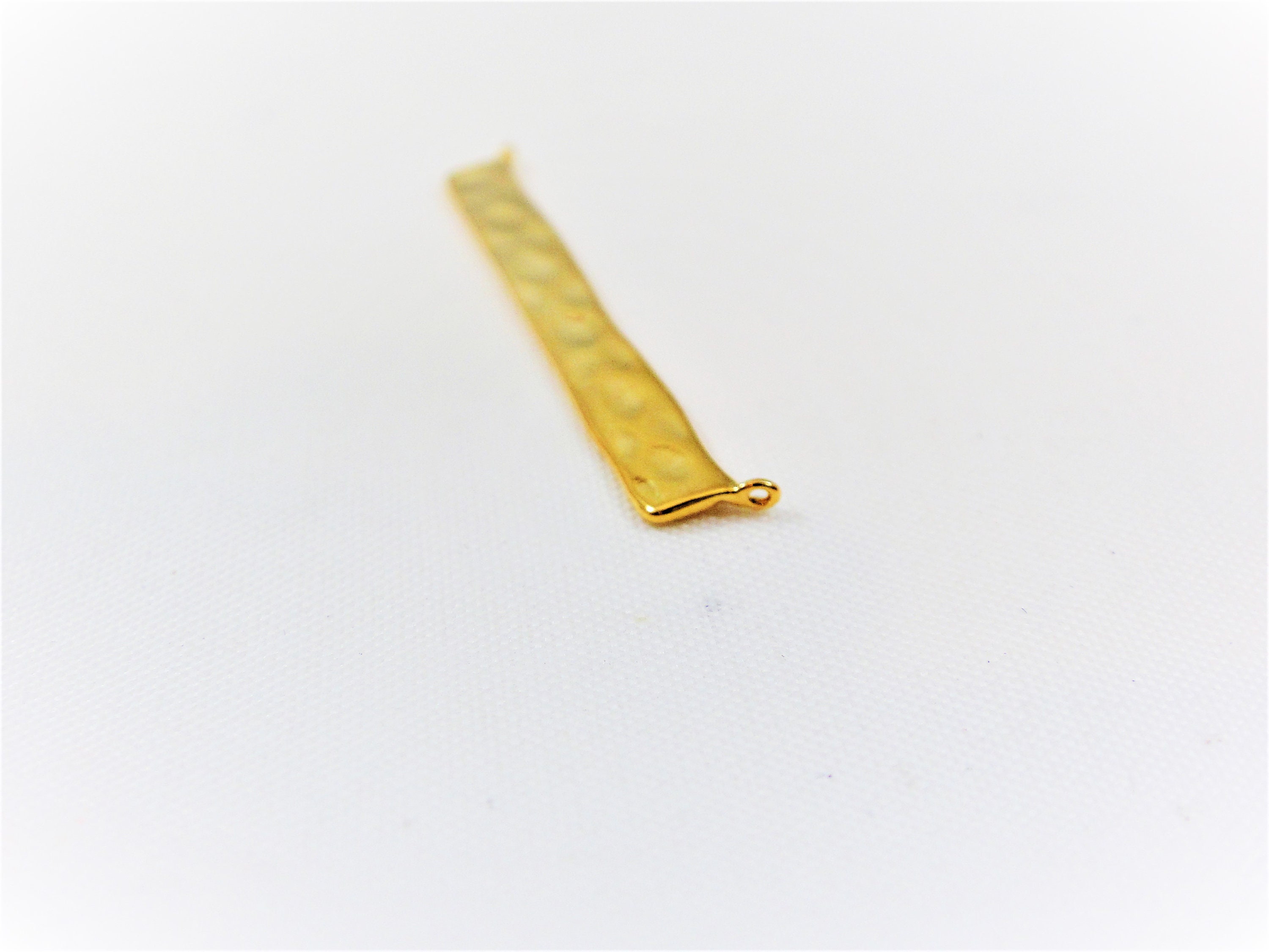 Vermeil 18k Gold Over 925 Sterling Silver Bar Connecor Shiny | Etsy