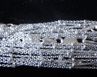 925 sterling silver  satellite chain,,20" satelite necklace, bead chain, satellite chain,chain,silver chain