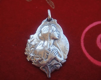 925 sterling silver Virgin Mary pendant, silver virgin Mary,virgin Mary , silver pendant