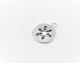 Charm Pupazzo di Neve Natale Ghiaccio Regali Inverno in argento 925 - Les Folies