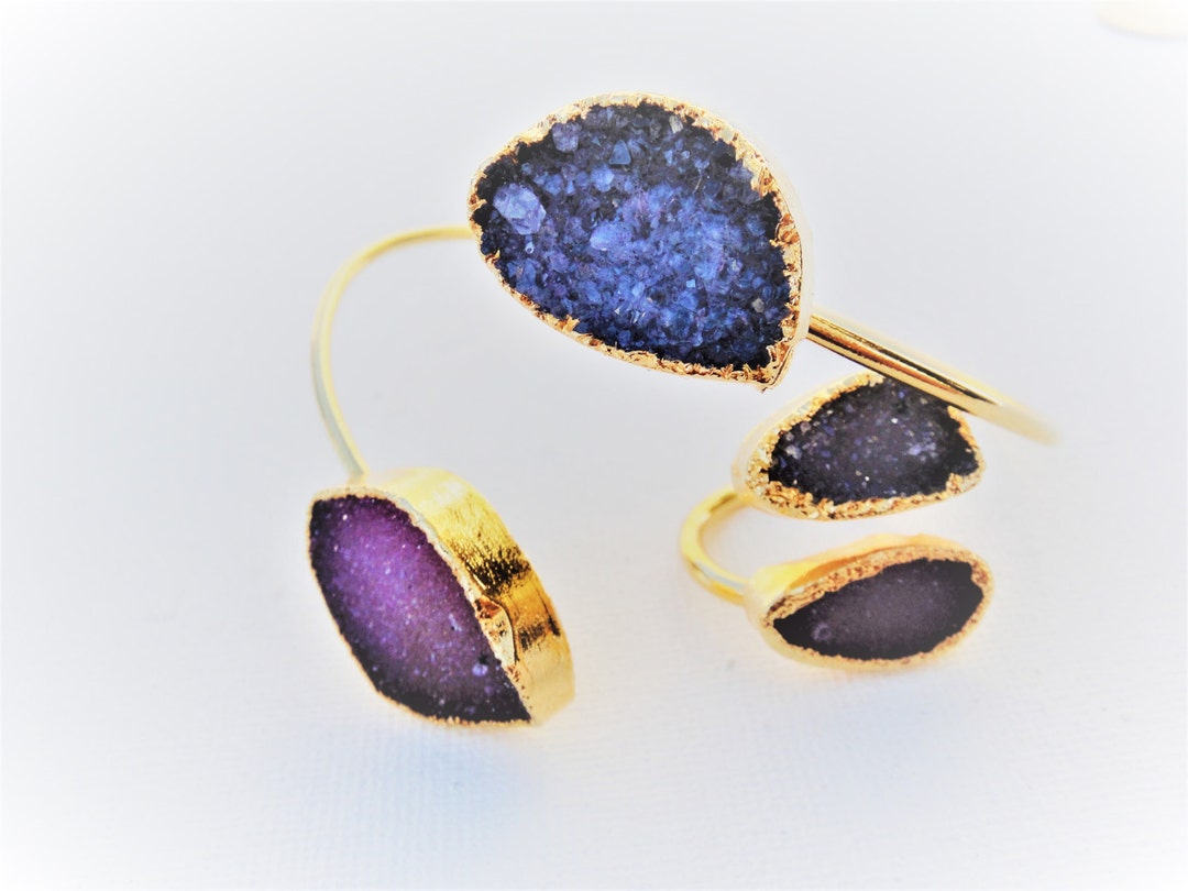 Turkish Druzy Cuff Bracelet