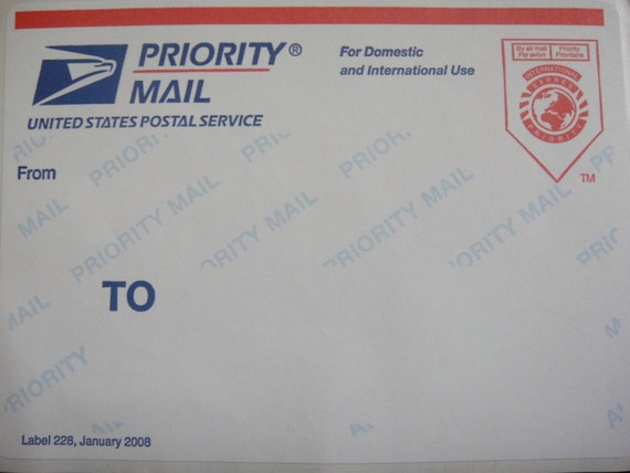 PUTS USPS Priority Mail シルクスクリーン作品 2点 USPS Priority Mail 2-3 Days - Etsy