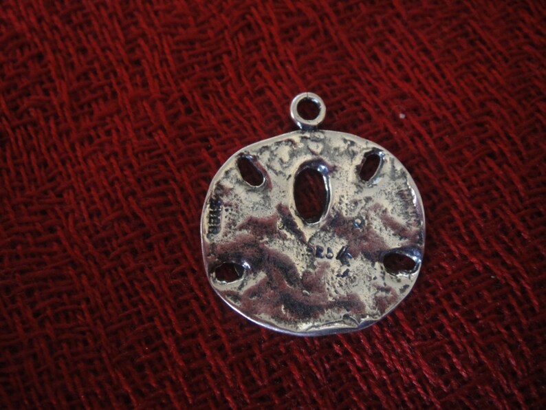 Oxidized Sand Dollar Charm main image 0