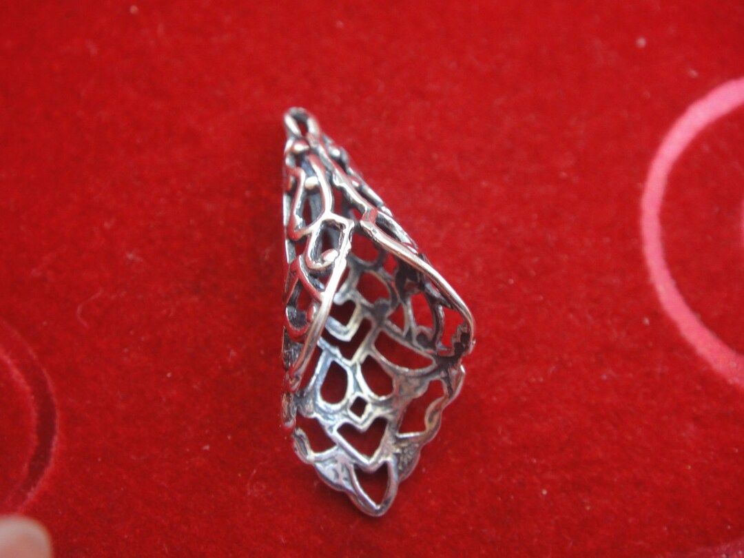 6x 925 Sterling Silver Filigree Bead Caps - Approx 7mm - #51802