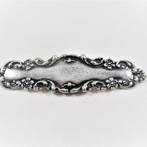 925 sterling silver large connector, large silver oxidized bracelet connector, large connector, antique finished connector centerpiece, bar