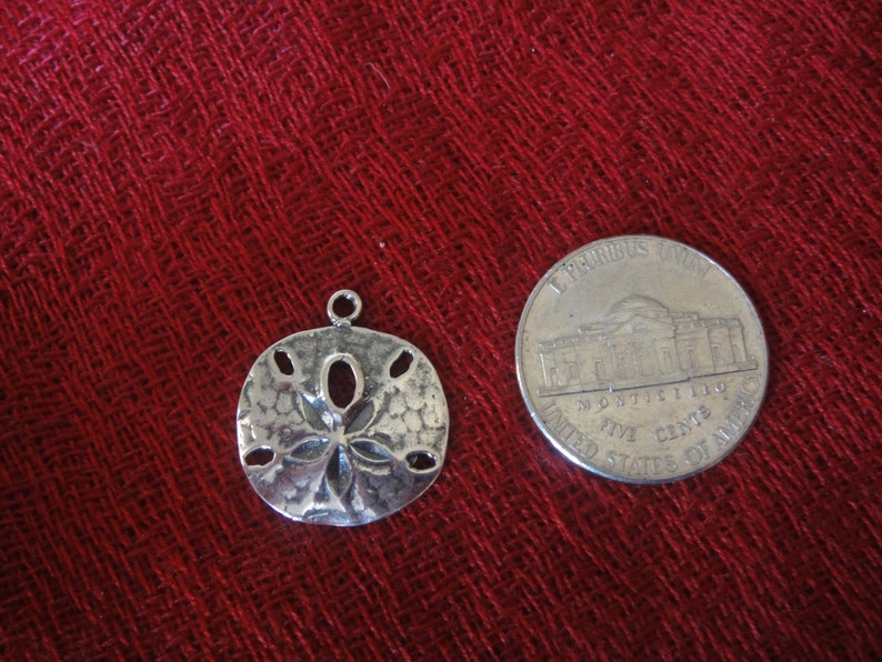 Oxidized Sand Dollar Charm main image 1