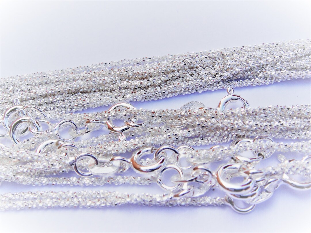 18 inch diamond cut rope chain Clearance