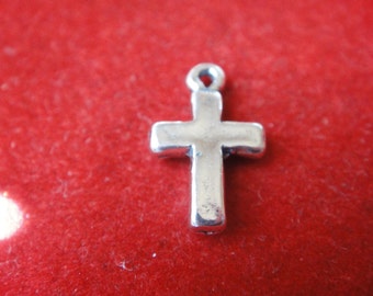 925 Sterling Silber oxidierter Kreuz Anhänger Charm-Silber Kreuz,kleines Kreuz,silber kleines Kreuz,Sterling Silber kleines Kreuz,silber Kreuz,