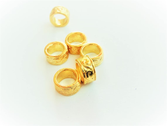 2個、ヴェルメイユ、925スターリングシルバースペーサーの上に18K 