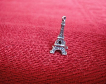 925 sterling silver oxidized   eiffel tower charm, sterling silver eiffel tower charm, silver Eiffel tower charm, France symbol Eiffel tower