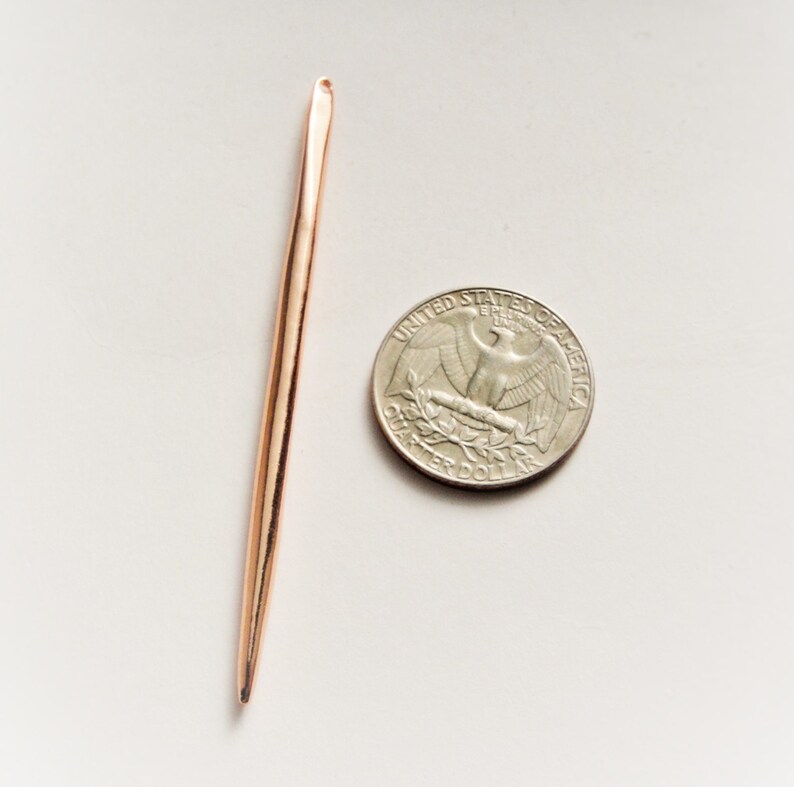 Vermeil 18k ROSE Gold Over 925 Sterling Silver Extra Long Etsy