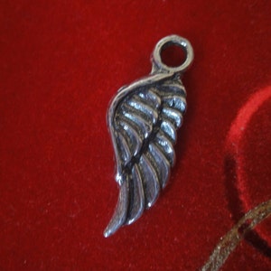Oxidized Angel Wing Charm main image 0