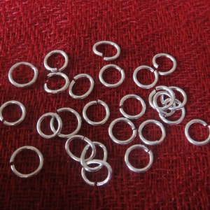 20 pcs -6mm (18 Gauge) 925 sterling silver Open Jump Rings, silver jump rings, jump rings