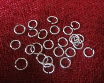 20 pcs -6mm (18 Gauge) 925 sterling silver Open Jump Rings, silver jump rings, jump rings