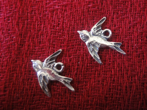 Ciondolo Rondine In Argento 925 - Charm Volante In Stile Europeo Per Bracciale O Collana, Gioiello Donna Elegante E Delicato