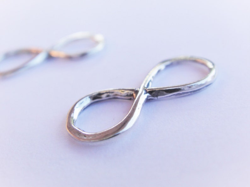 925 Sterling Silver Infinity Charm Silver Infinity Infinity Etsy