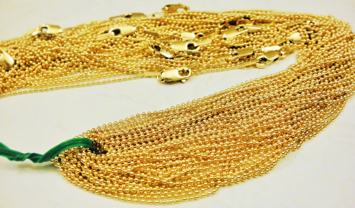Gold Filled Ball Chain 1.0 mm 18 inch 18 inch long gold Etsy