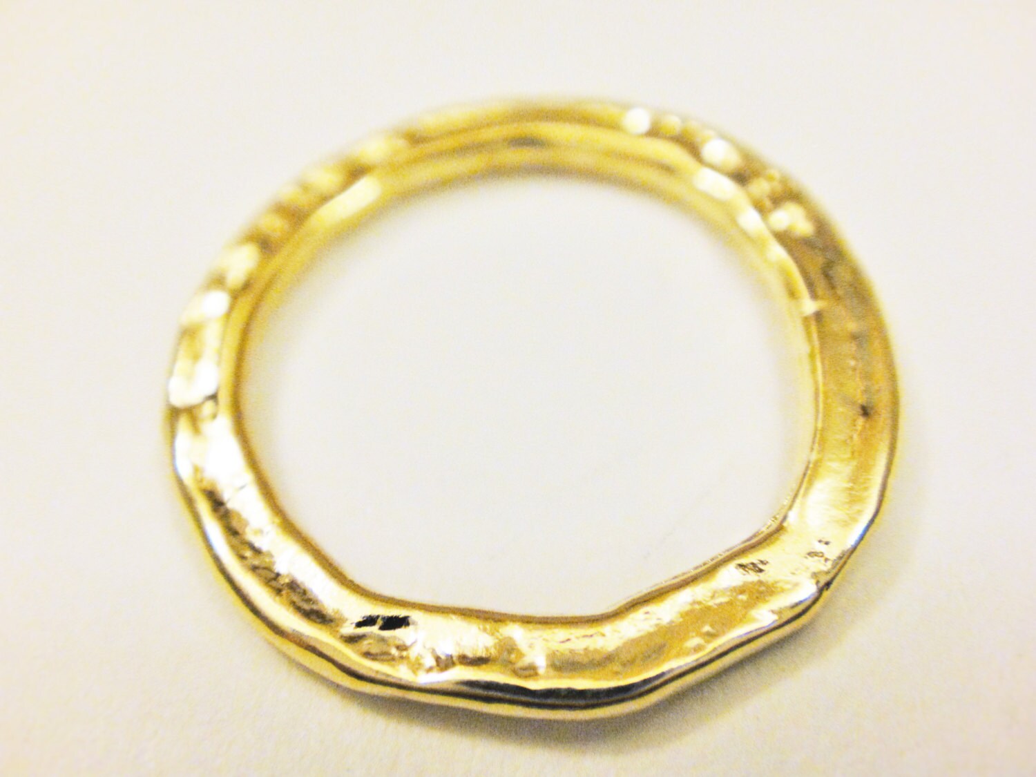 2 Pc, Vermeil 18k Gold Over 925 Sterling Silver Circle Ring -circle ...