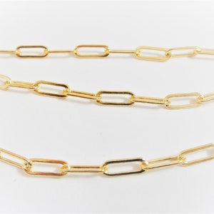 Gold Filled Flat Drawn Cable Chain 13x3.8mm, gold filled chain, drawn chain, gold drawn chain, necklace, gold drawn chain, drawn cable chain