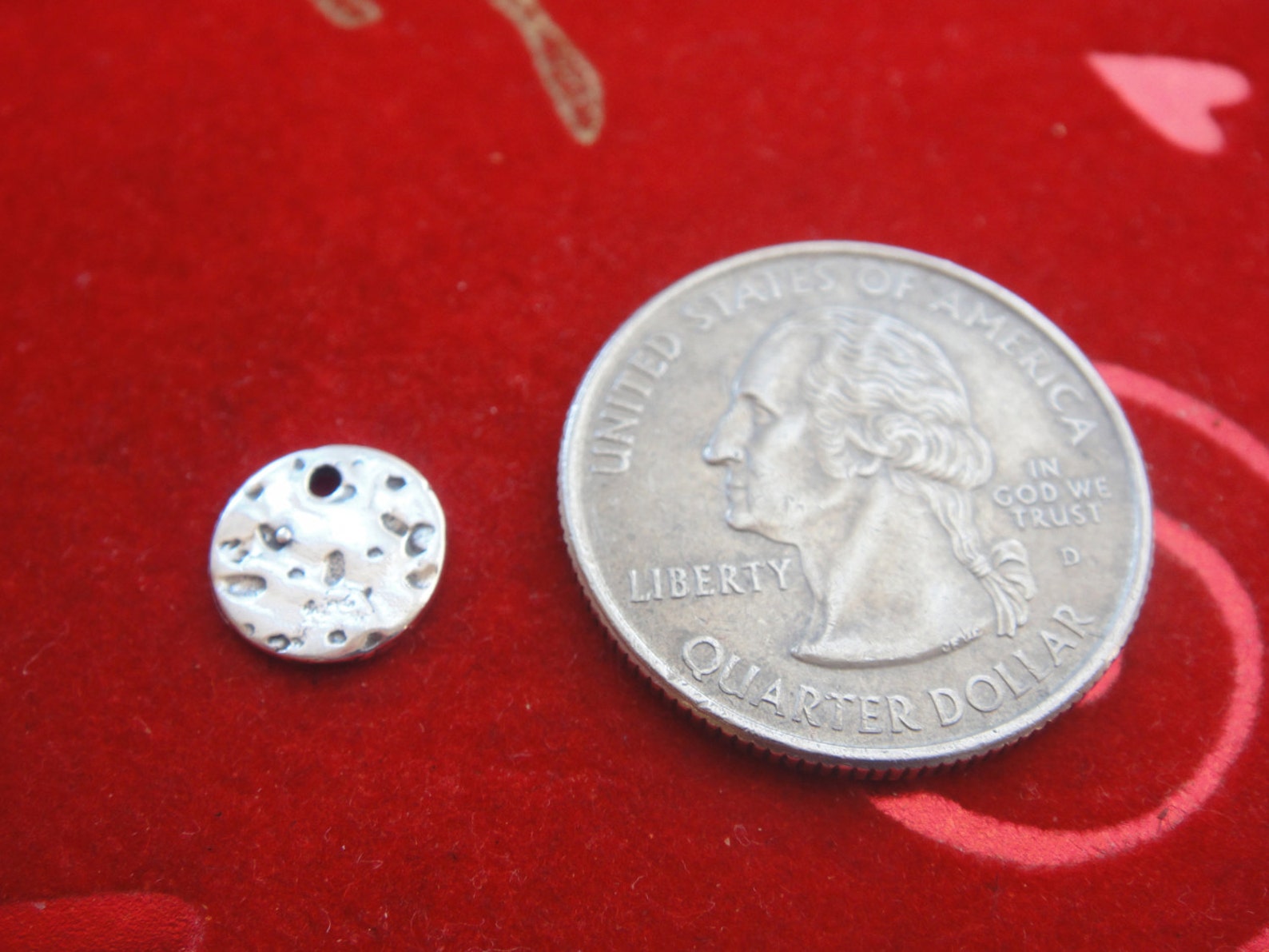 925 Sterling Silver Oxidized Small Disc, Silver Small Disc, Disc ...