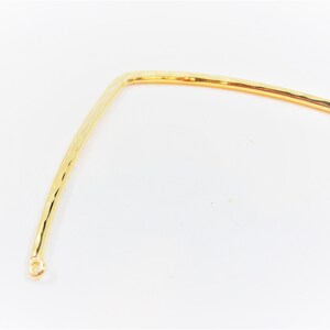 Vermeil 18k gold over 925 sterling silver Gold Hammered Large | Etsy