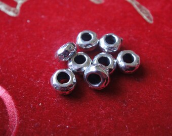 5 PC.925 sterling silver 4mm - small nugget beads, nugget beads, beads, silver beads, sterling silver nugget beads spacers, silver spacers
