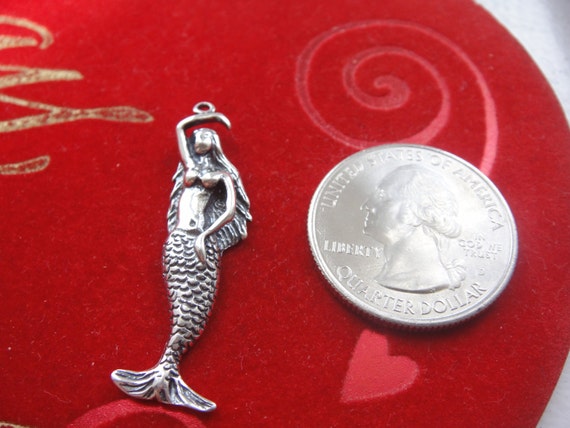 100 Dijes Sirena Colgante 9*20mm Aleación Mx