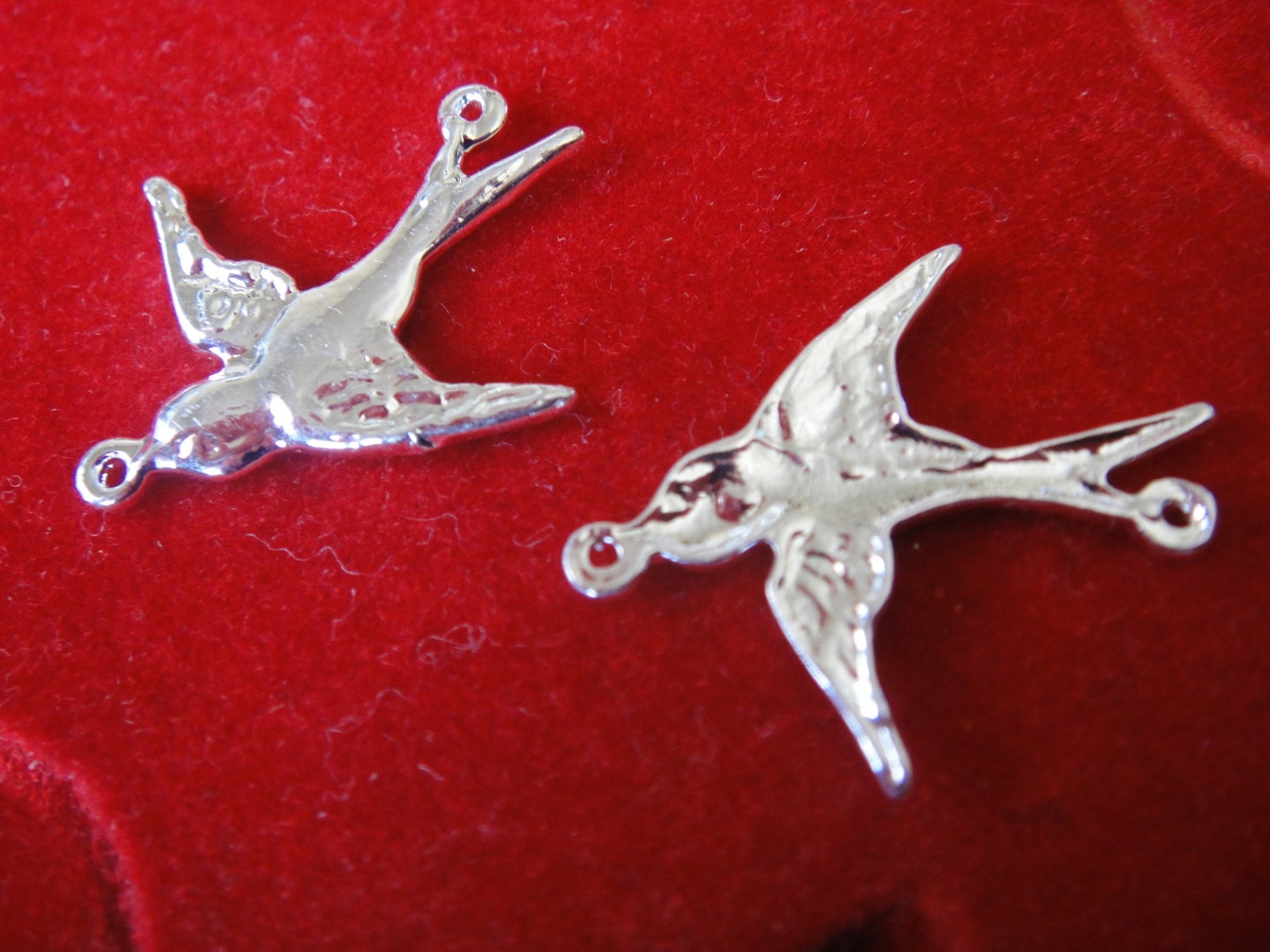 925 Sterling Silver Sparrow Bird Charm 1pc. Bird Charm Etsy