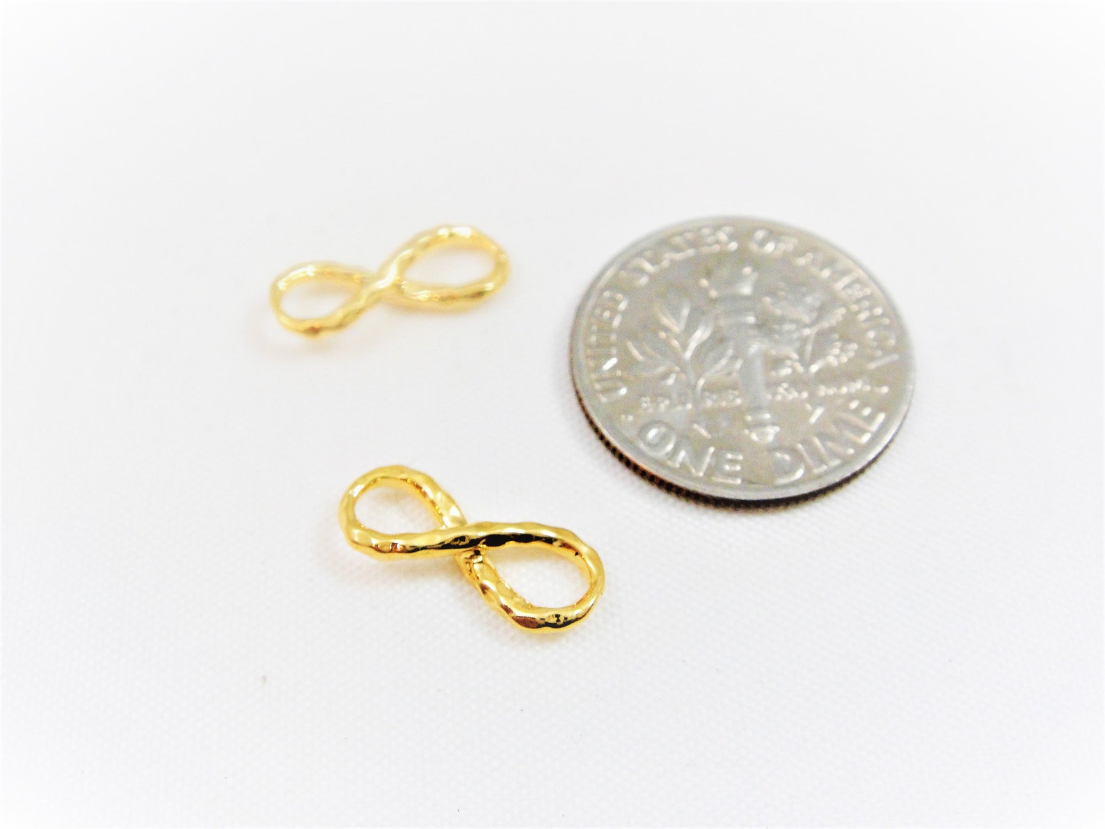 Vermeil 18k Gold Over 925 Sterling Silver Tiny Infinity | Etsy