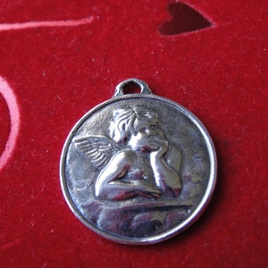 925 sterling silver oxidized large Angel charm or pendant, silver Angel, pendant with angel, silver angel pendant