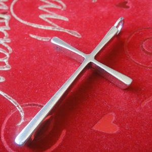 925 sterling silver oxidized large cross charm pendant, silver cross, large cross, sterling silver large cross pendant, silver cross, cross